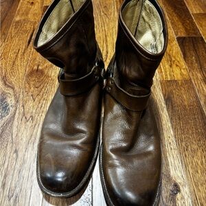 Frye Dark Brown Leather Boots
